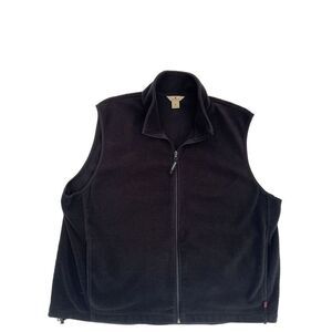 Woolrich Fleece Full Zip Vest XXL‎ Black